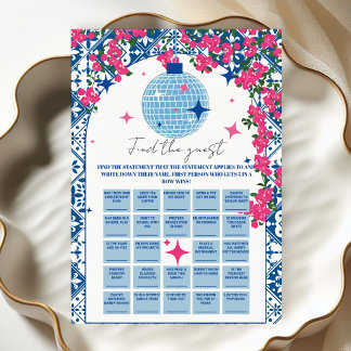 Finden Sie die Gast-Mamma Mia Birthday-Bingo-Spiel Einladung