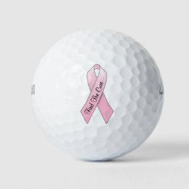 "Finden Sie die Heilung" rosa Brustpflegerband Golfball