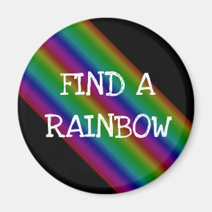 Finden Sie ein Regenbogenmagnet am 3. April Magnet
