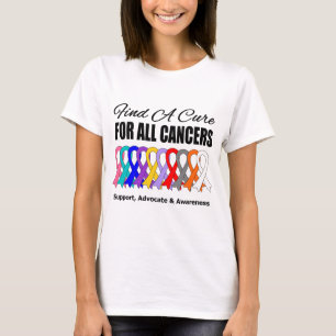 Finden Sie eine Heilungs-Bänder für alle Krebse T-Shirt