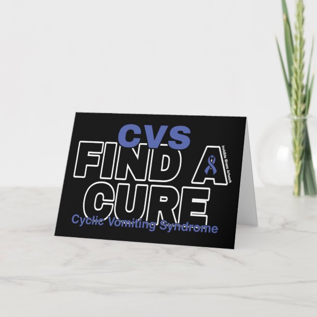 FINDEN SIE EINE KURZE/KUCHE...CVS DANKESKARTE (Vorderseite)