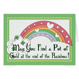 Finden Sie einen Pot Gold Rainbow Irish Card