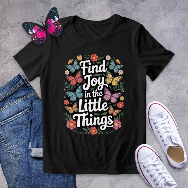 Finden Sie Freude im "Little Things Butterfly" Shi Tri-Blend Shirt (Von Creator hochgeladen)