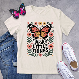 Finden Sie Freude in der Kleinen Sache Monarch But Tri-Blend Shirt