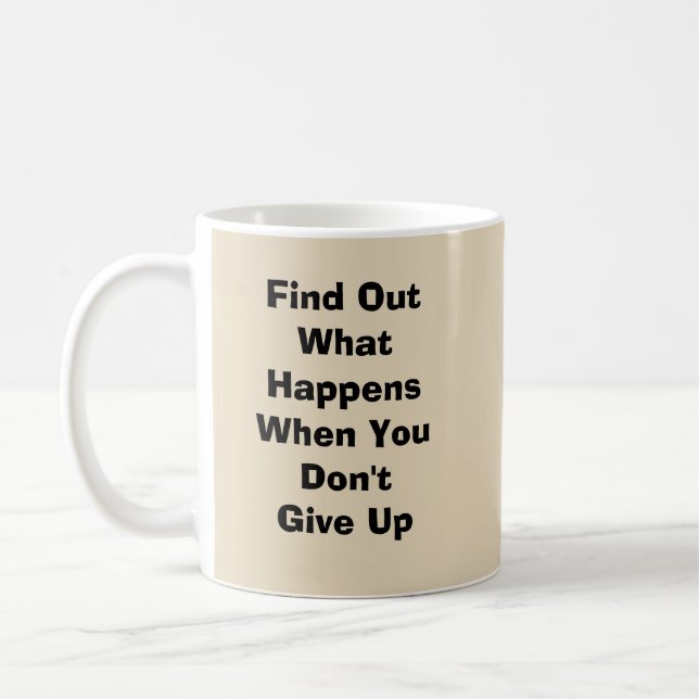 Finden Sie heraus, was passiert, wenn Sie nicht au Kaffeetasse (Links)
