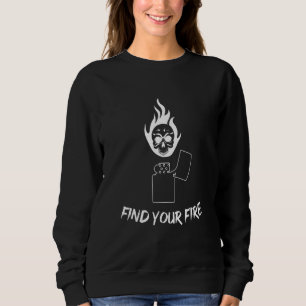 Finden Sie Ihr Feuerschädel leichter Goth Satanic Sweatshirt