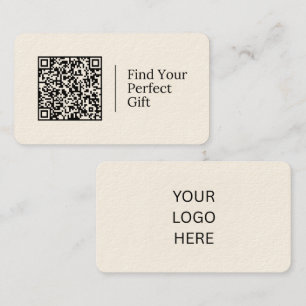 Finden Sie Ihr perfektes Geschenk   Anpassbarer QR Visitenkarte