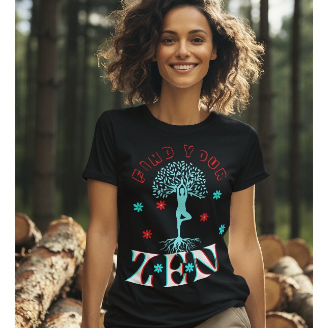 Finden Sie Ihr Zen-Yoga-LehrerInnen-Modern-Hemd T-Shirt (Von Creator hochgeladen)