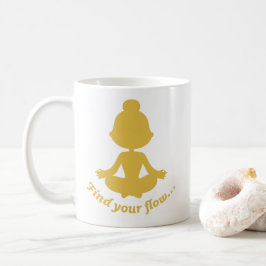 Finden Sie Ihre Flow-Tasse (gelb) Kaffeetasse
