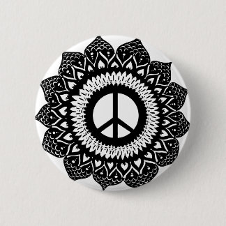 Finden Sie Ihren inneren Friedens| Mandala-Entwurf Button