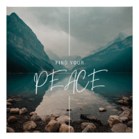Finden Sie Ihren PEACE, schön, beruhigend glänzend