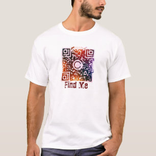 Finden Sie mich QR-Code Men Basic-T - Shirt