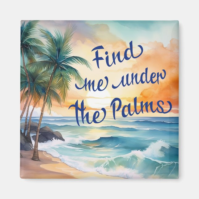 Finden Sie mich unter dem Palm Magnet (Vorne)