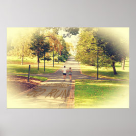 Finden Sie selbst Go Run auf Fitzroy Gardens Melbo Poster