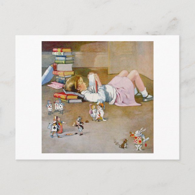 FINDEN VON WONDERLAND POSTKARTE (Vorderseite)