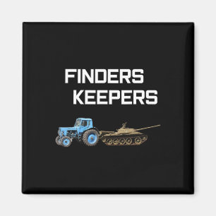 Finders Keepers - Ukrainischer Traktor Russischer  Magnet