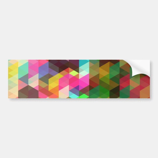 Fine Abstrakt Geometric Retro Fashion Autoaufkleber (Vorne)