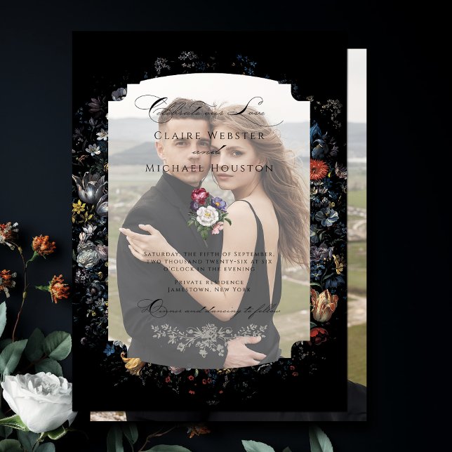 Fine Art Black Floral Calligraphy (Von Creator hochgeladen)