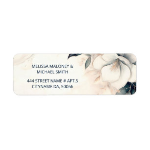 Fine Art Blue Ivory Blume Hochzeit