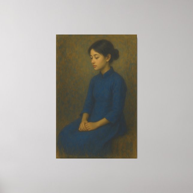 Fine Art – Classic Portrait Series – Elegant Asian Leinwanddruck (Vorderseite)