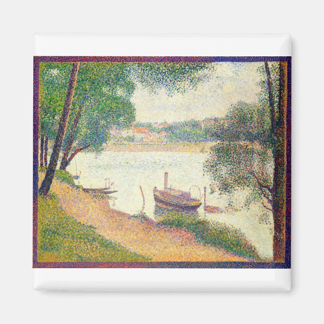 Fine Art Gray Weather von Georges Seurat Magnet (Vorne)