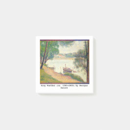 Fine Art Gray Weather von Georges Seurat Post-it Klebezettel