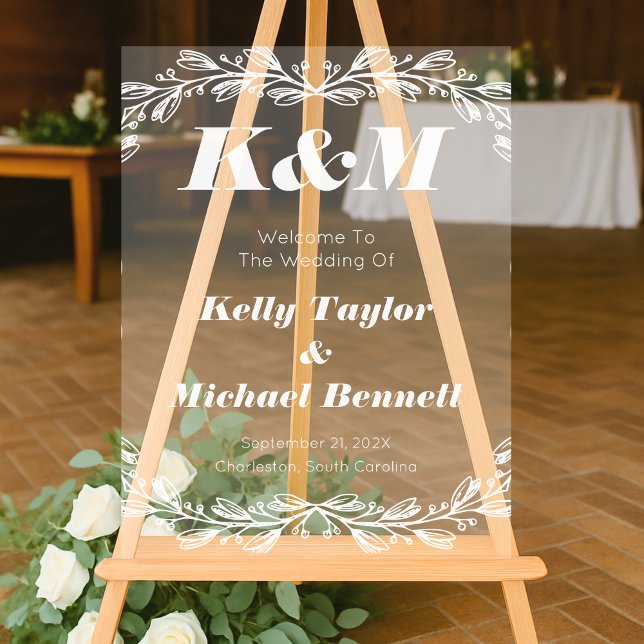  Fine Art Inspired Wedding Signage Acrylschild (Von Creator hochgeladen)