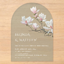 Fine Art Magnolia Sage Green Transparent Wedding