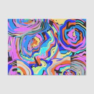 Fine Art Modern Abstrakte Blume Chic Seidenpapier