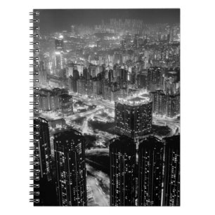 Fine art photography of Hong Kong city in contrast Notizblock