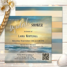Fine Art Stormy Beach Bridal Shower