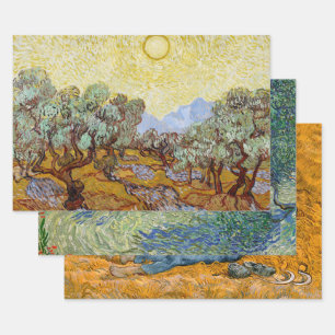 Fine Art von Vincent Van Gogh, Decoupage Geschenkpapier Set