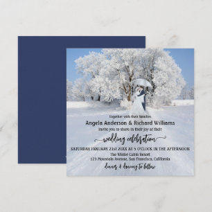 Fine Art Winter Wonderland Faire-part de mariage