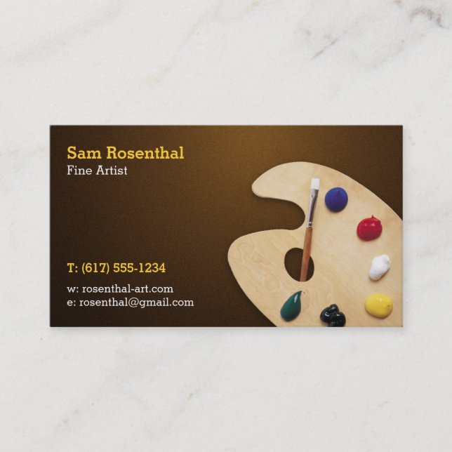Fine Artist | BERUFLICH Visitenkarte (Vorderseite)
