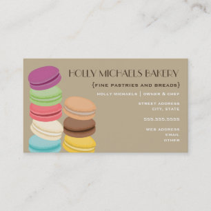 Fine Bäckerei Business Card - Acht französische  Visitenkarte