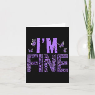Fine Fibromyalgie Warrior Fibro Awareness Lila R Karte