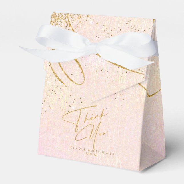 Fine Lines Gold Abstrakt Wedding V1 Blush ID867 Geschenkschachtel (Vorderseite)