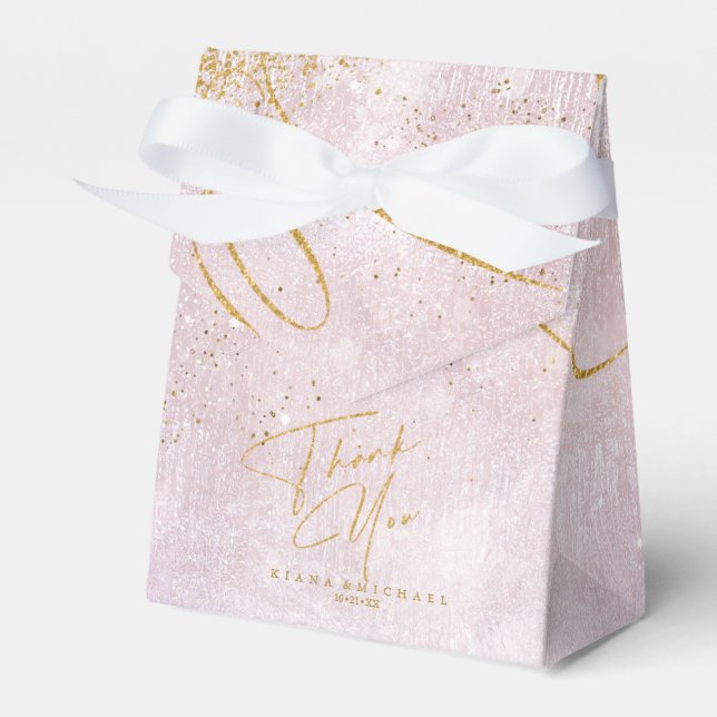 Fine Lines Gold Abstrakt Wedding V1 Mauve ID867 Geschenkschachtel (Vorderseite)