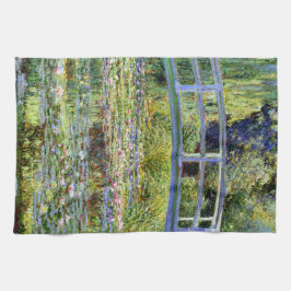 Fine Monet Japanese Bridge & Water-Lily Pond Geschirrtuch