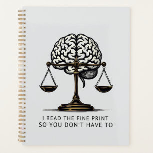 Fine Print Reader - Brain & Justice Edition Planer