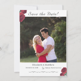Fine Rose Katholische Save the Date-Karte Date