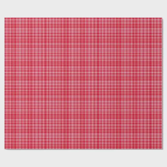 Fine Ruby Plaid Geschenkpapier (Flach)