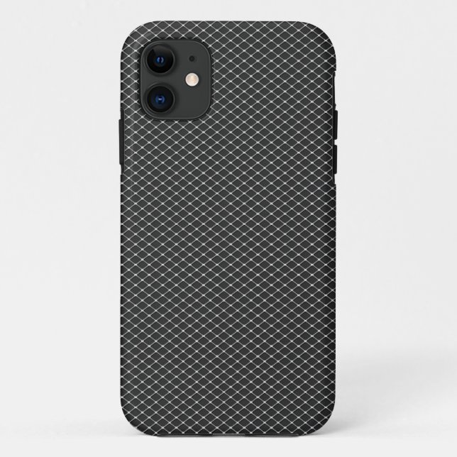 Fine Silver Metal Mesh Muster Case-Mate iPhone Ca Case-Mate iPhone Hülle (Rückseite)