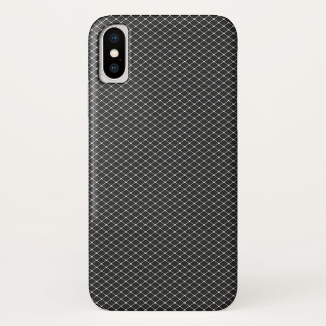 Fine Silver Metal Mesh Muster Case-Mate iPhone Hülle (Rückseite)