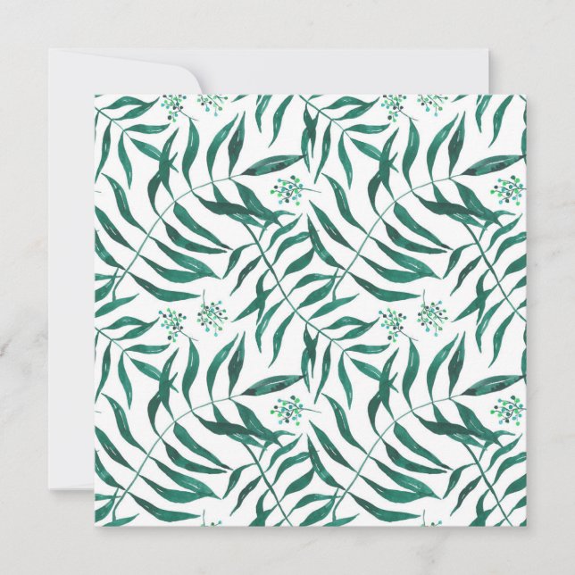 Fine Watercolor Palm Leaves (Vorderseite)