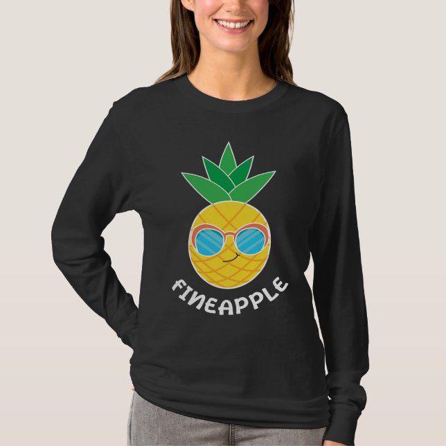 Fineapple Pineapple Eater Tropical Fruit Pineapple T-Shirt (Vorderseite)