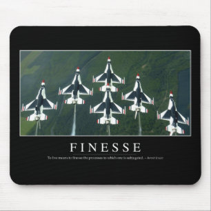 Finesse: Inspirierend Zitat Mousepad