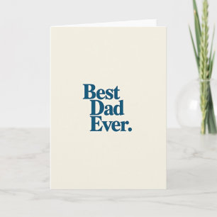 Finest Dad Ever Serif-Schrift Karte