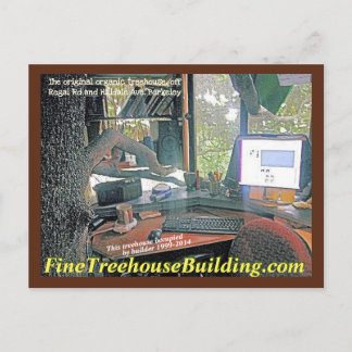 FineTreehouseBuilding Regal Road desk - Postkarte
