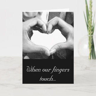 Finger Heart Feiertagskarte